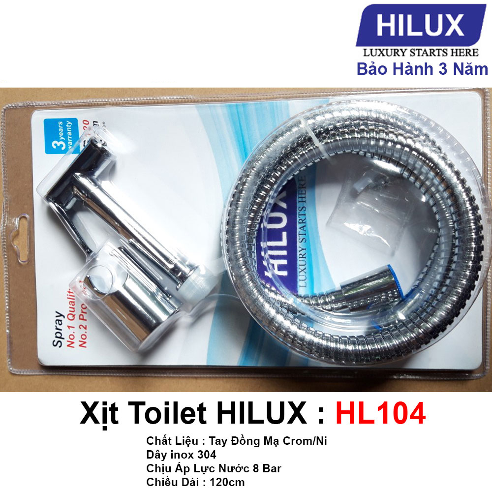 Xịt HiLux HL104 (đồng mạ crom, thân tròn)