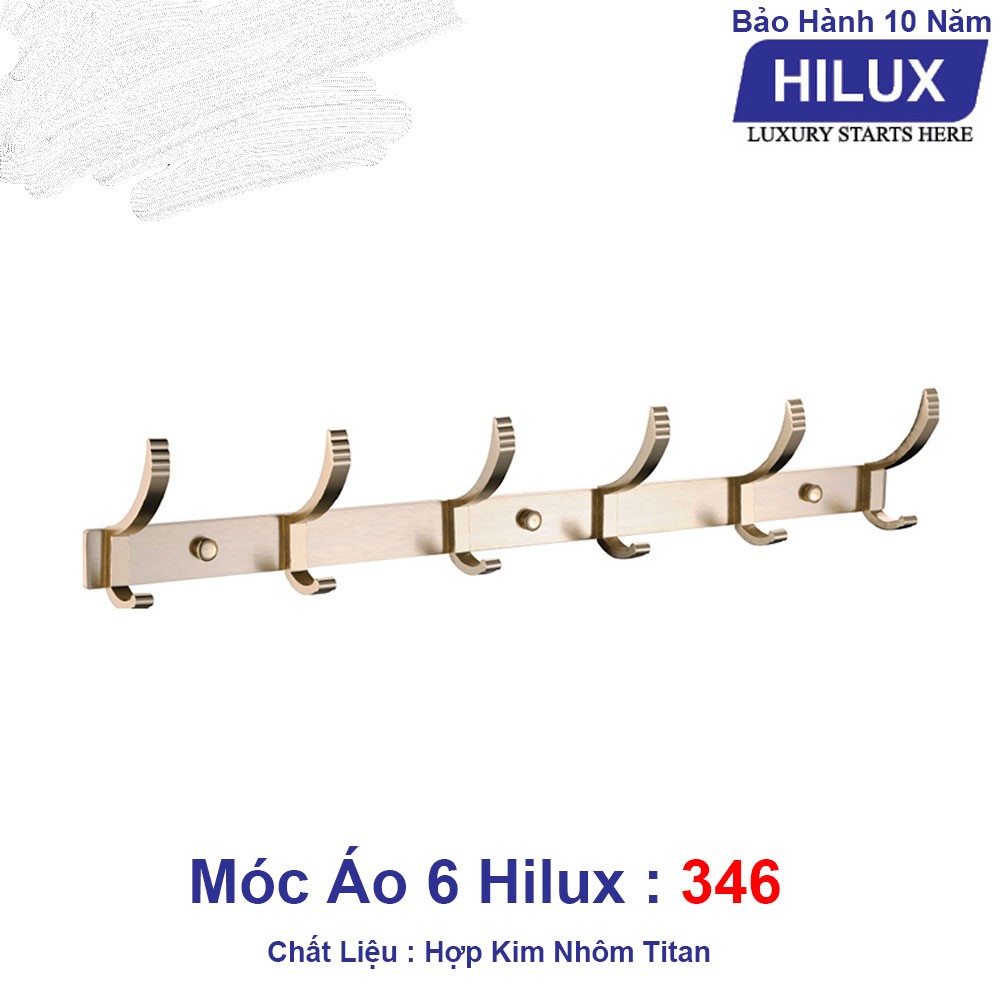 Mắc áo HiLux HL346 HKN vàng gold 6 vẩu